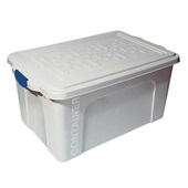Caixa Organizadora Container 70L Branco 67x43x33,5cm 1 UN São Bernardo