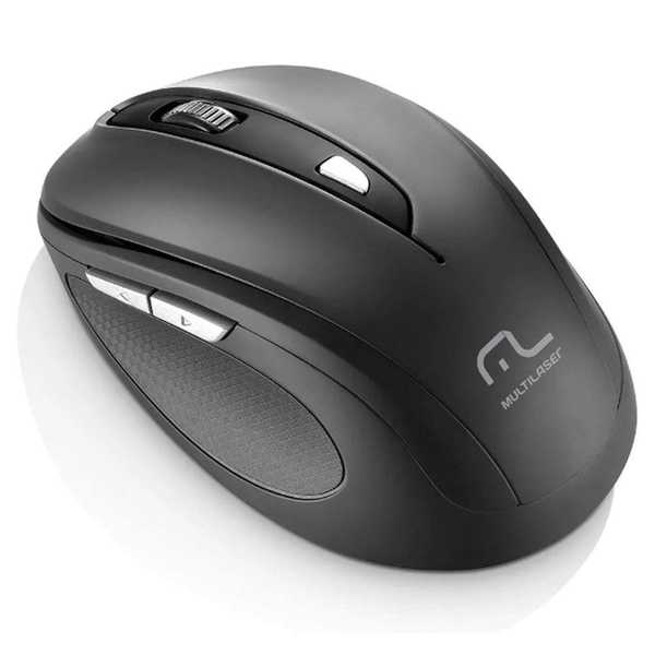 Mouse sem Fio Comfort 6 Botões USB Preto MO237 1 UN Multilaser