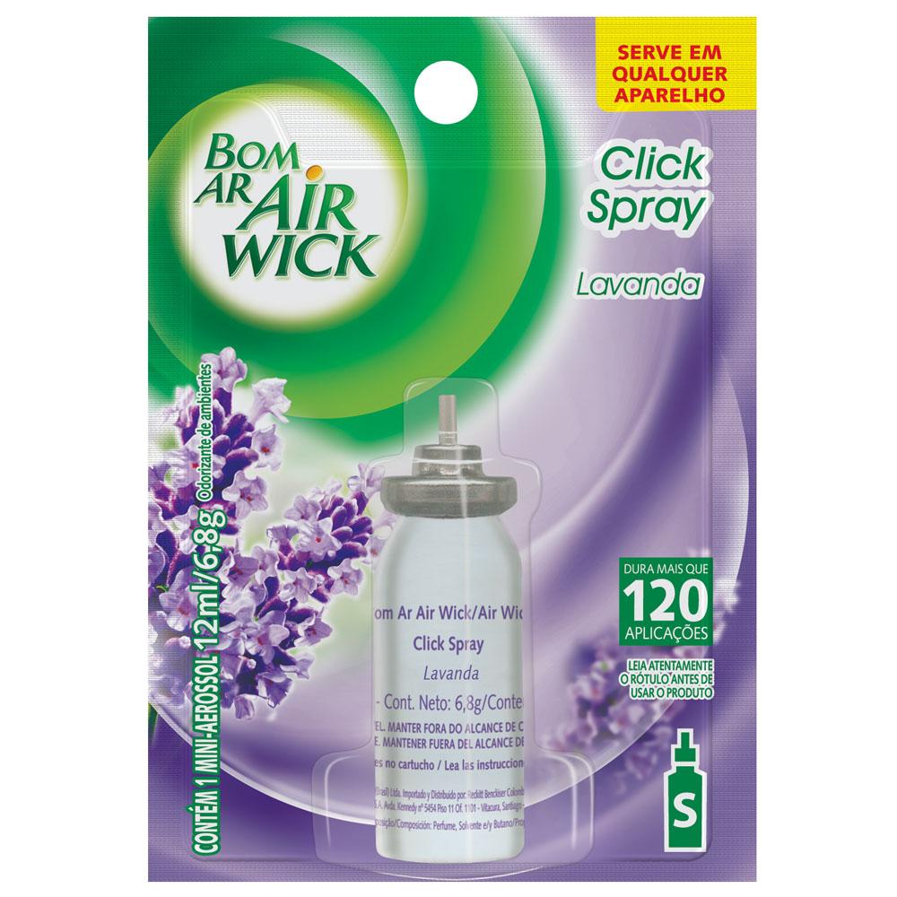 Odorizador de Ambiente 12ml Refil Click Spray Lavanda 1 UN Air Wick
