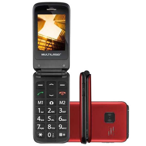Celular Flip Vita Dual Chip MP3 Vermelho P9021 1 UN Multilaser