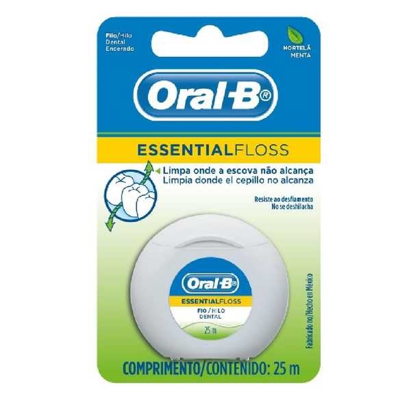 Fio Dental Essential Floss Hortelã 25m 1 UN Oral-B