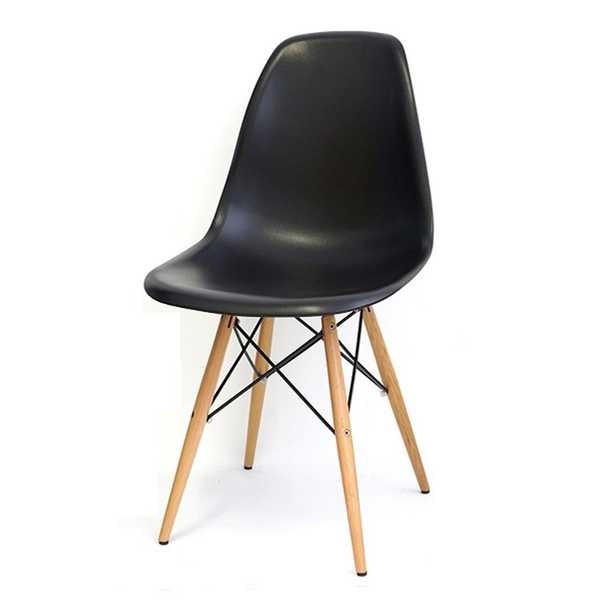 Cadeira Eames em Polipropileno Base Madeira Preta OR Design