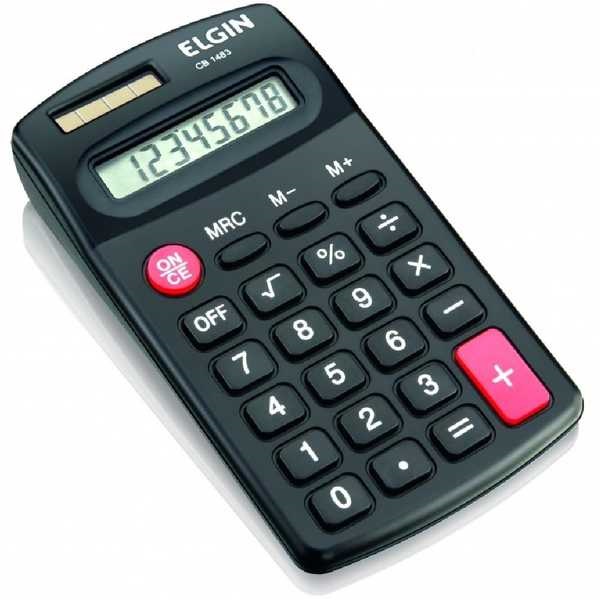 Calculadora de Bolso com 4 Operações e Memória Elgin