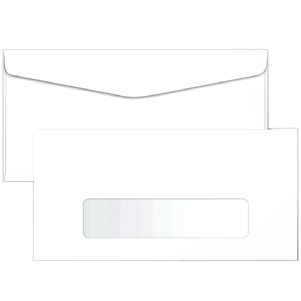 Envelope Comercial Ofício com Visor Branco 75g 114x229mm 1 UN Foroni