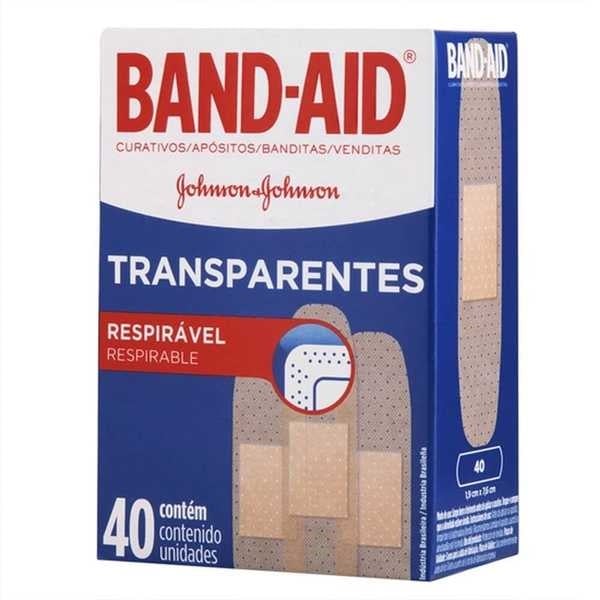 Curativo Transparente CX 40 UN Band Aid