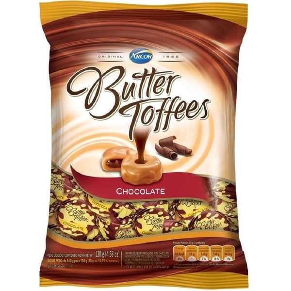 Bala Butter Toffees Chocolate 100g Arcor