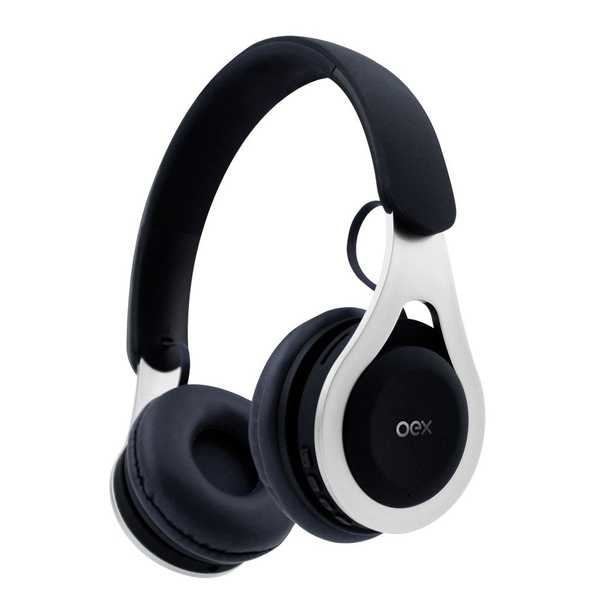 Headphone Drop Bluetooth Preto e Branco HS306 1 UN OEX