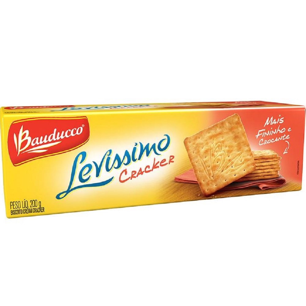 Biscoito Cream Cracker Levíssimo 200g Bauducco