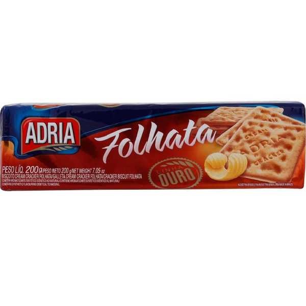 Biscoito Cream Cracker Folhata 200g Adria