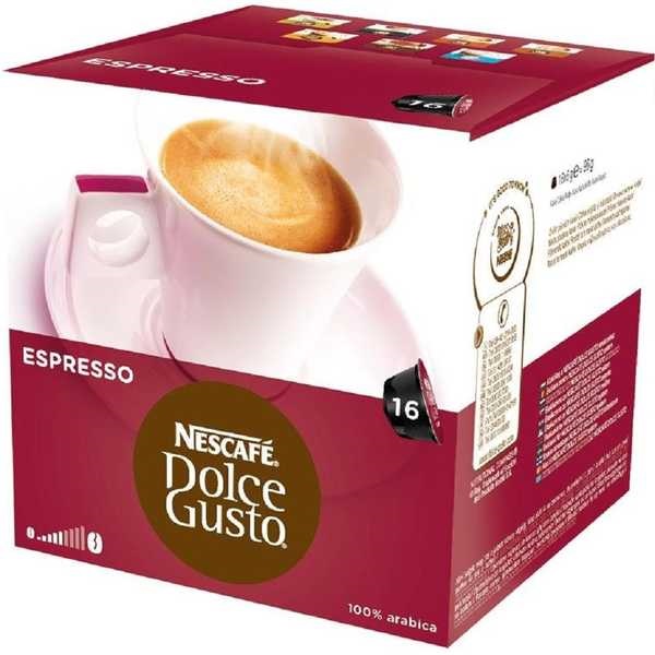 Cápsula de Café Espresso Dolce Gusto 6g CX 16 UN Nescafé