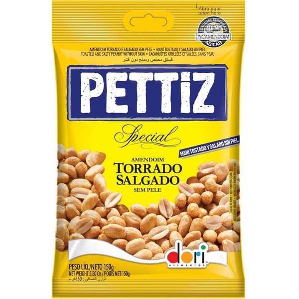 Amendoim Especial sem Pele Torrado Salgado 150g 1 UN Pettiz
