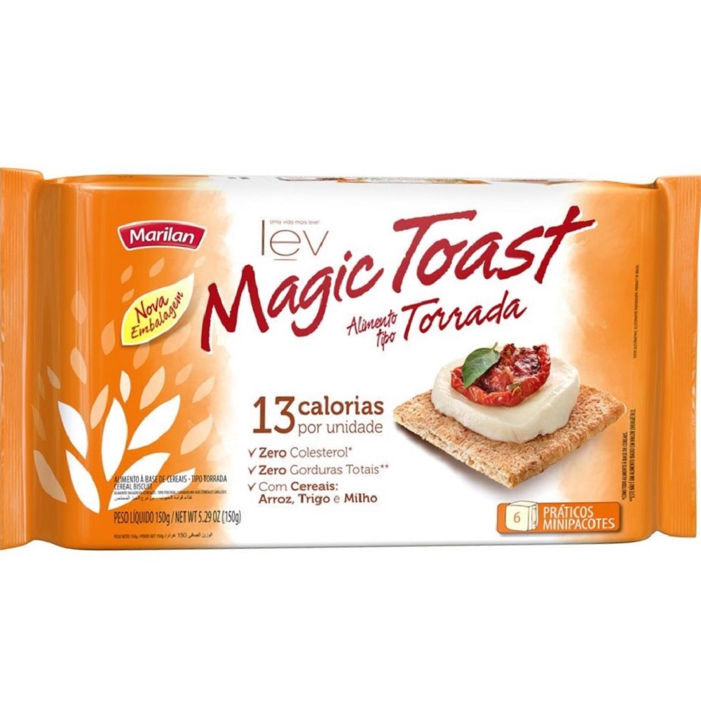 Torrada Magic Toast Integral 150g 1 UN Marilan