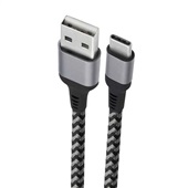 Cabo USB e USB-C 1,5m Cinza 1 UN Geonav