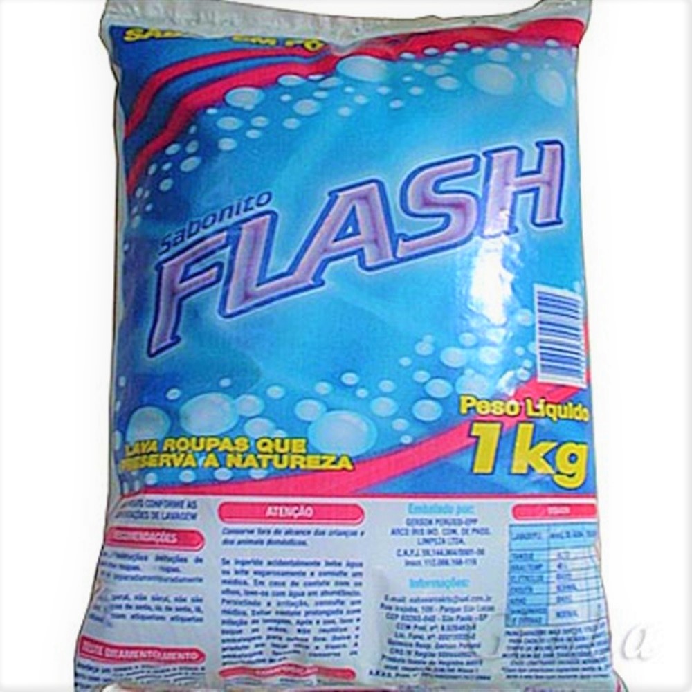 Detergente em Pó 1Kg 1 UN Flash