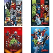 Caderno Brochura Capa Dura 1/4 80 FL Avengers Assemble Capas Sortidas