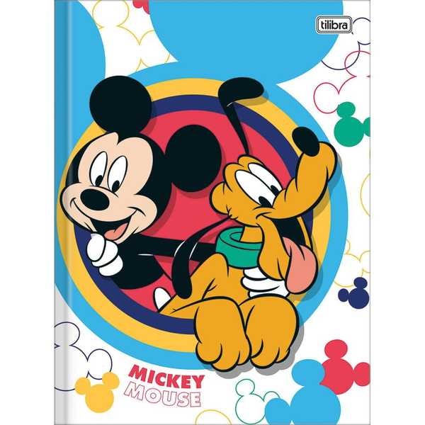 Caderno Brochurão Capa Dura Universitário 80 FL Mickey C 1 UN Tilibra