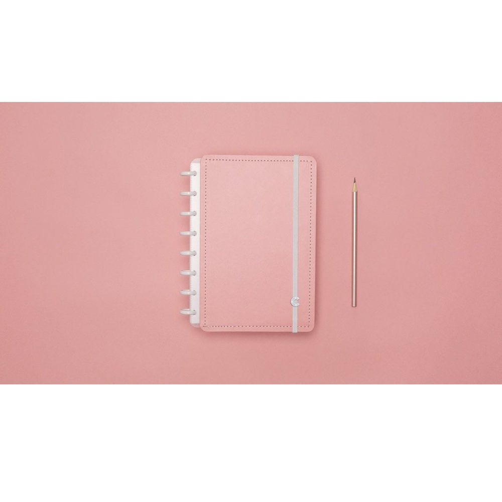 Caderno Inteligente Rose Pastel 80FL Pequeno 1 UN