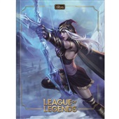 Caderno Brochura Capa Dura 1/4 80 FL League of Legends C 1 UN Tilibra