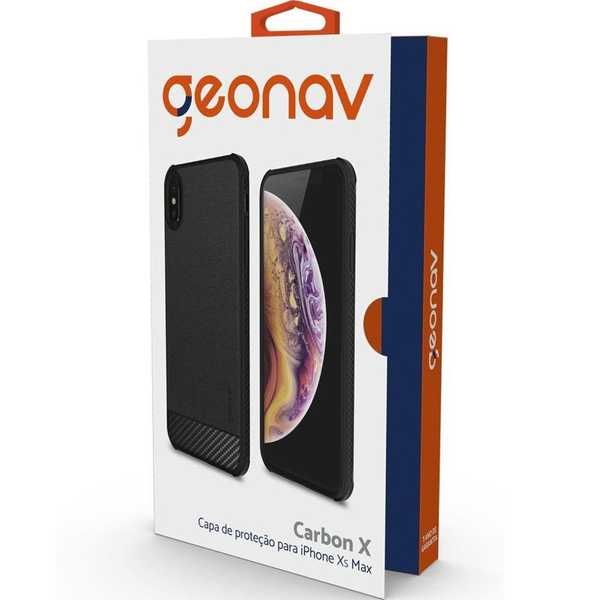 Capa Carbon X iPhone XS Max Preto 1 UN Geonav