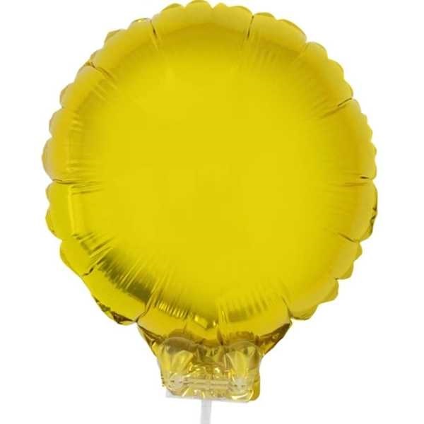 Balão Redondo com Vareta Nº11 Ouro 1 UN Funny Fashion