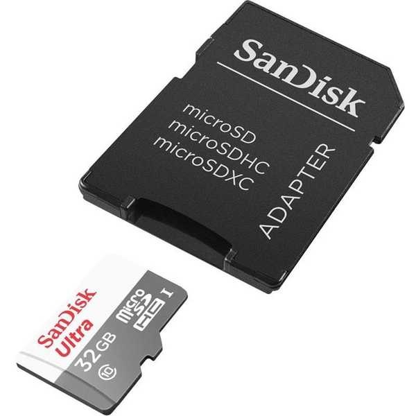 Cartão de Memória Micro SD Ultra 32GB com Adaptador Classe 10 1 UN SanDisk