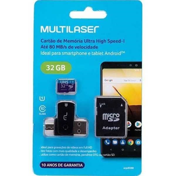 Cartão de Memória Ultra High Speed-I 32GB MC151 1 UN Multilaser