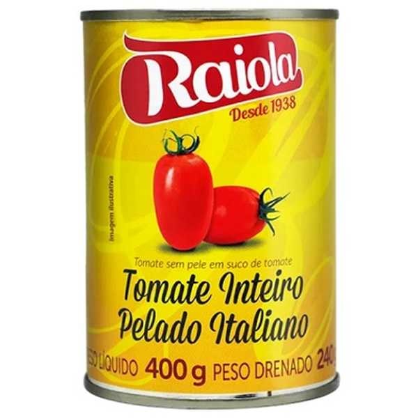 Tomate Pelado Lata 400g Raiola