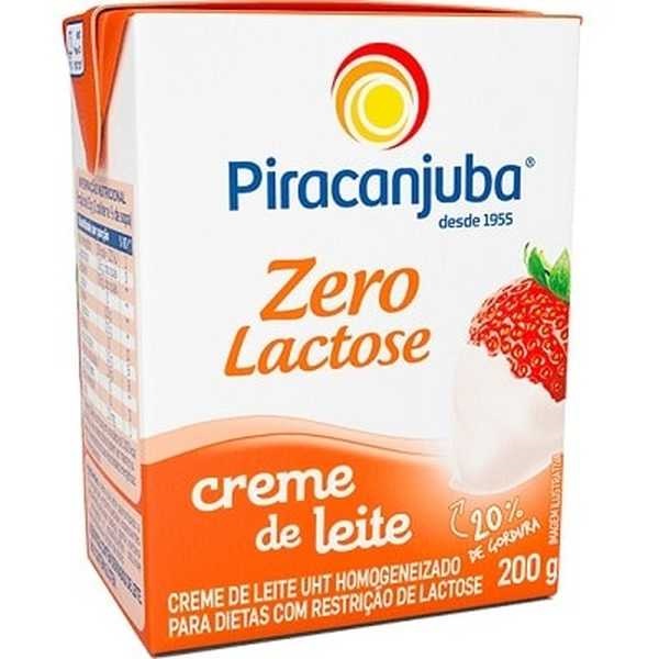 Creme de Leite Zero Lactose 200g Caixa 1 UN Piracanjuba