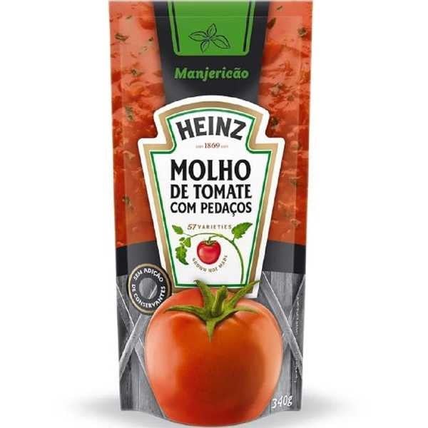 Molho de Tomate Manjericão Sachê 340g 1 UN Heinz