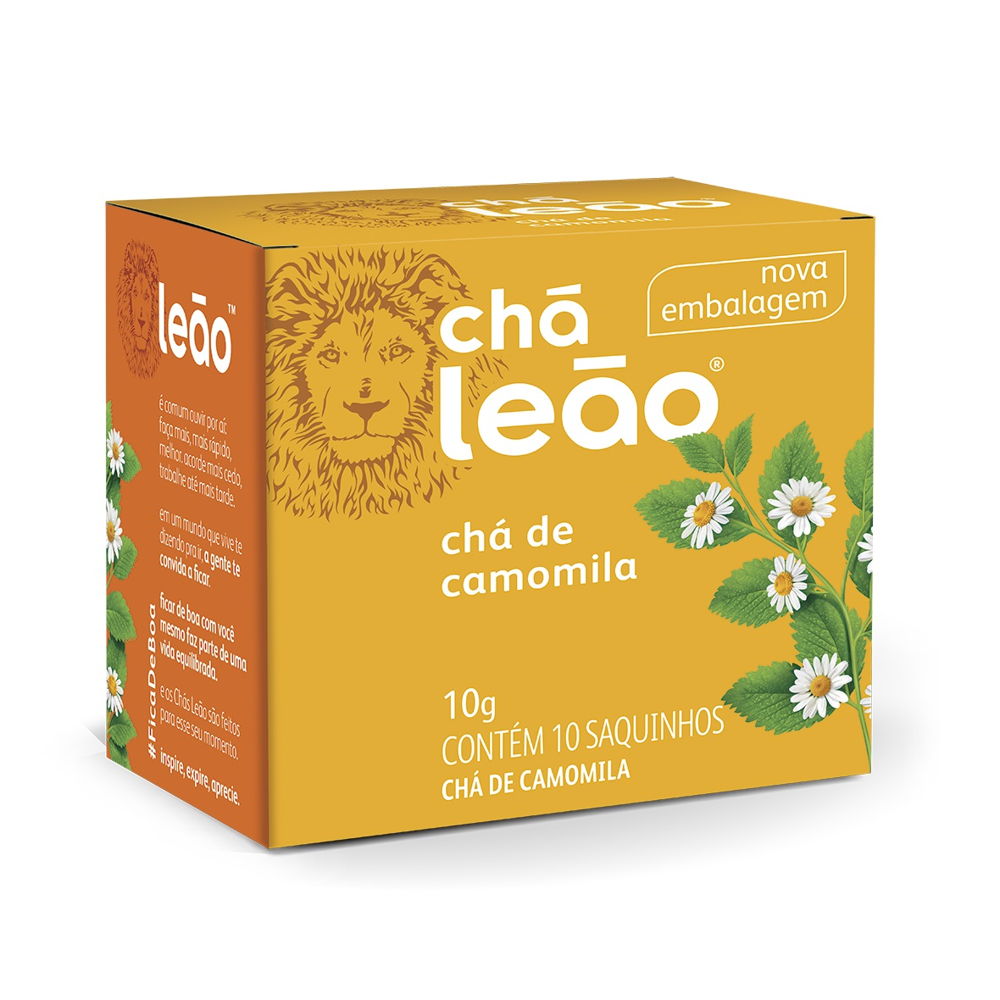 Chá de Camomila Sachês de 1g CX 10 UN Leão